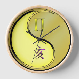 Gemini & Metal Boar Clock