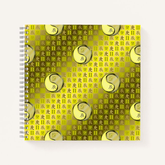 Gemini & Metal Dragon Notebook (Front)