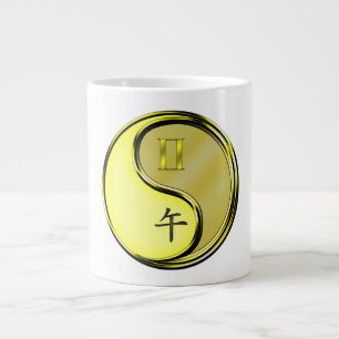 Gemini & Metal Horse Large Coffee Mug