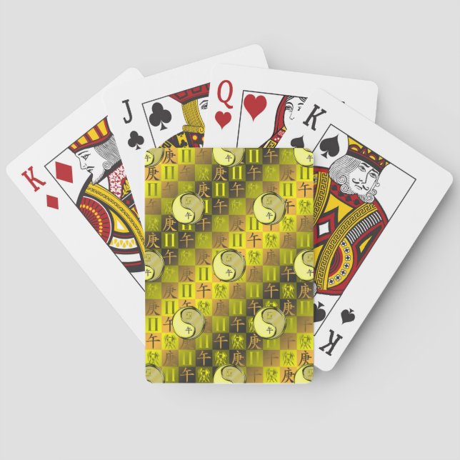 Gemini & Metal Horse Playing Cards (Back)