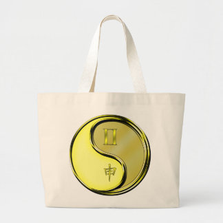 Gemini & Metal Monkey Large Tote Bag