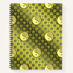 Gemini & Metal Rabbit Spiral Notebook