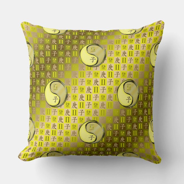 Gemini & Metal Rat Cushion (Front)
