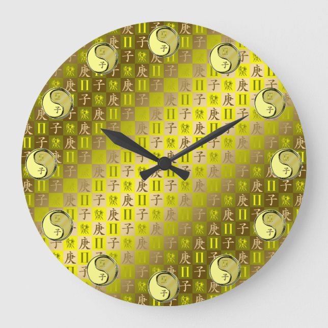 Gemini & Metal Rat Large Clock (Front)