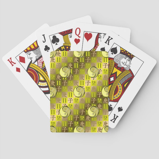 Gemini & Metal Rat Playing Cards (Back)