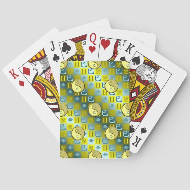 Gemini & Metal Snake Playing Cards (Back)