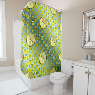 Gemini & Metal Snake Shower Curtain