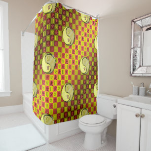 Gemini & Metal Tiger Shower Curtain