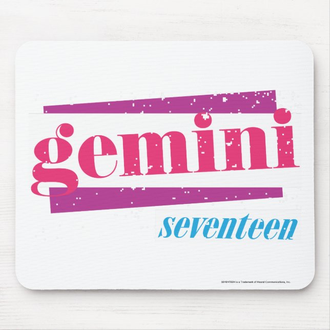 Gemini Pink Mouse Pad (Front)