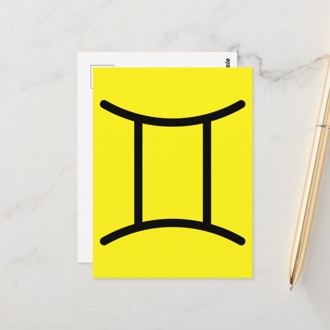 Gemini Postcard (Front/Back In Situ)