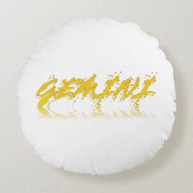 Gemini Reflection Round Cushion (Front)