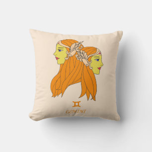 Gemini Reversible Throw Pillow