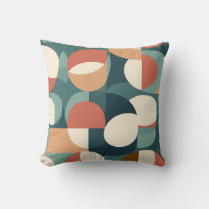 Gemini said Retro Geometric Semicircle Pillow