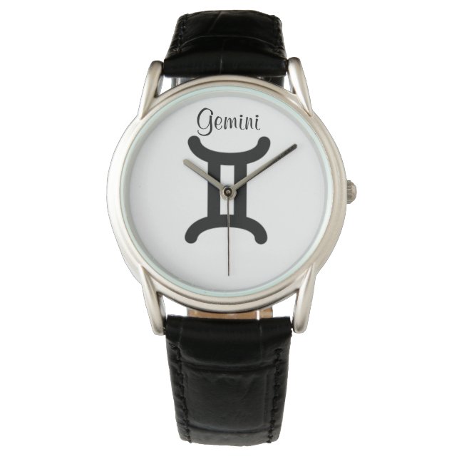 Gemini Sign of the Zodiac  Mens Watches. Watch (Front)