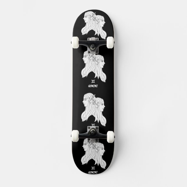 Gemini Silhouette Skateboard (Front)