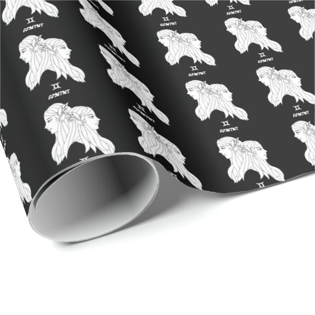 Gemini Silhouette Wrapping Paper (Roll Corner)