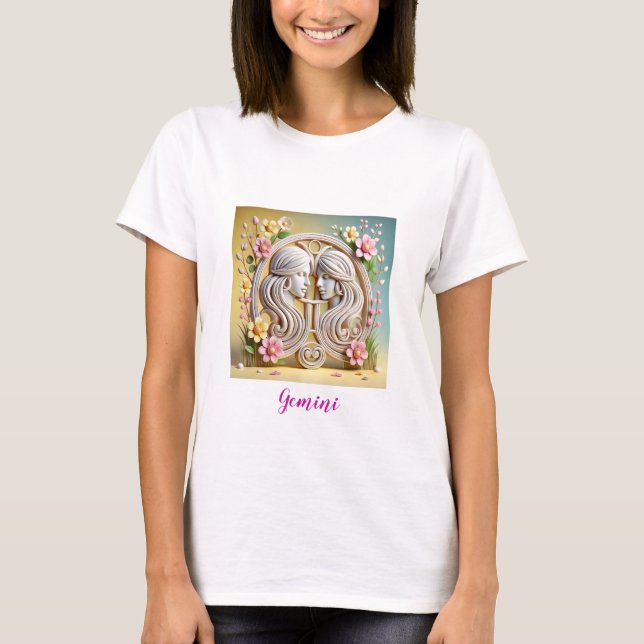Gemini – Spring Awakening Zodiac Tee (Front)
