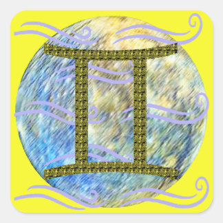 Gemini Square Sticker