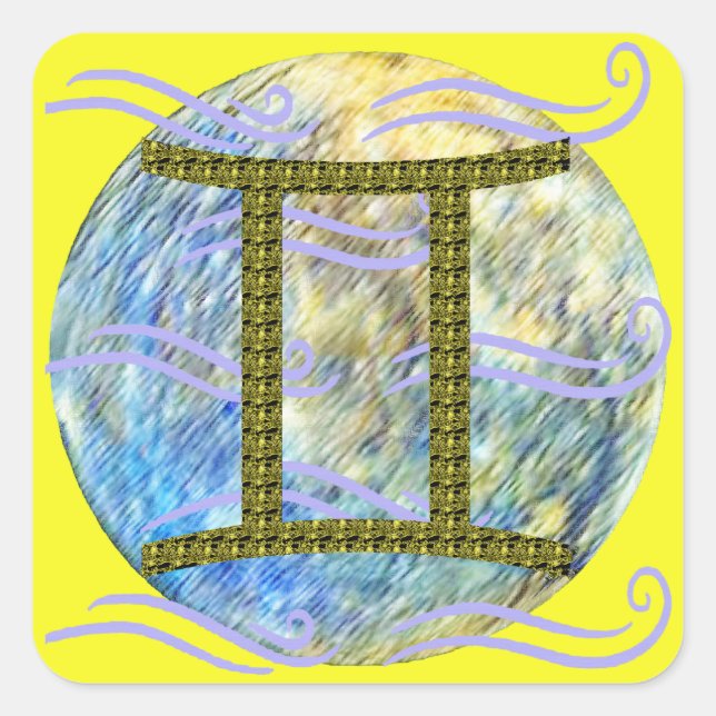 Gemini Square Sticker (Front)