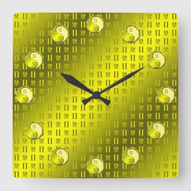Gemini Square Wall Clock (Front)