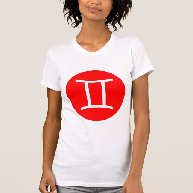 Gemini Symbol - Customised T-Shirt (Front)