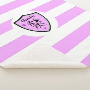 Gemini symbol sherpa blanket
