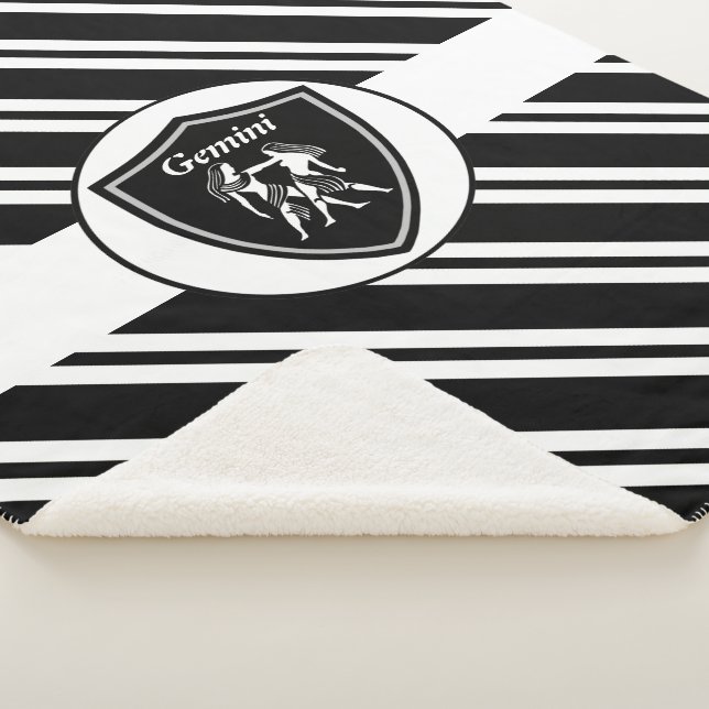Gemini symbol sherpa blanket (3/4)