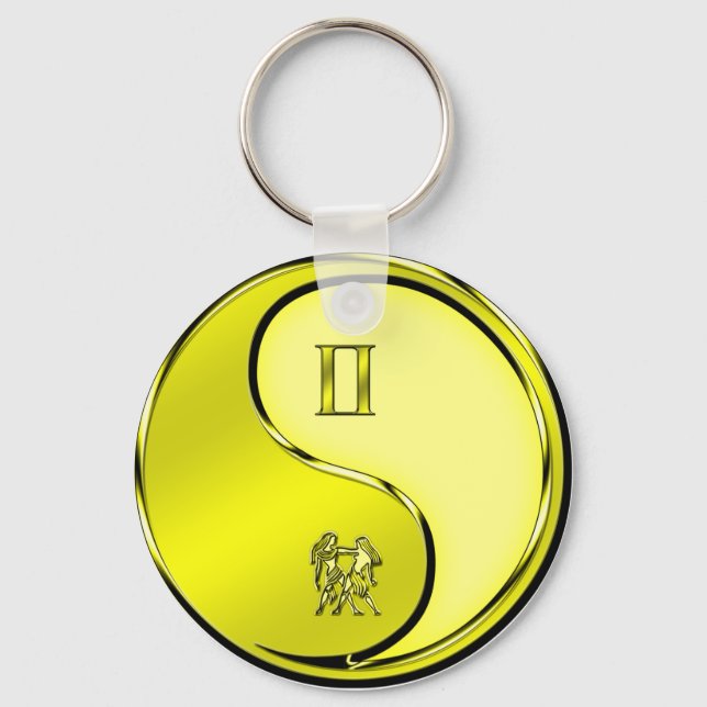 Gemini the Twins Key Ring (Back)