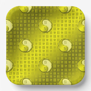 Gemini the Twins Paper Plate