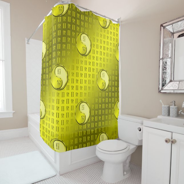 Gemini the Twins Shower Curtain (In Situ)