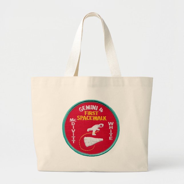 Gemini Titan 4: McDivitt and Young Large Tote Bag (Front)
