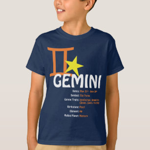 Gemini Traits Kids Dark T-Shirt