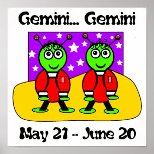 Gemini Twin Cuties Poster