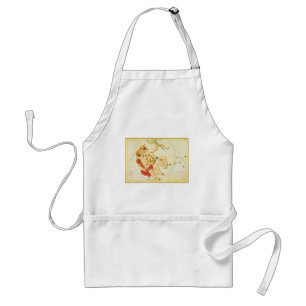 Gemini Twins Vintage Constellation Urania's Mirror Standard Apron