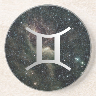 Gemini Twins Zodiac Star Sign Universe Coaster