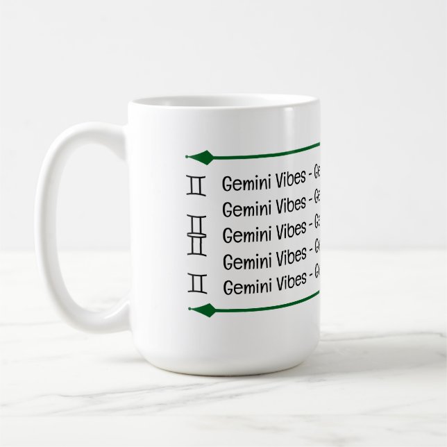 Gemini Vibes Coffee Mug (Left)
