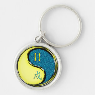 Gemini & Water Dog Key Ring