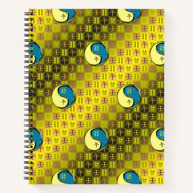 Gemini & Water Horse Notebook (Front)