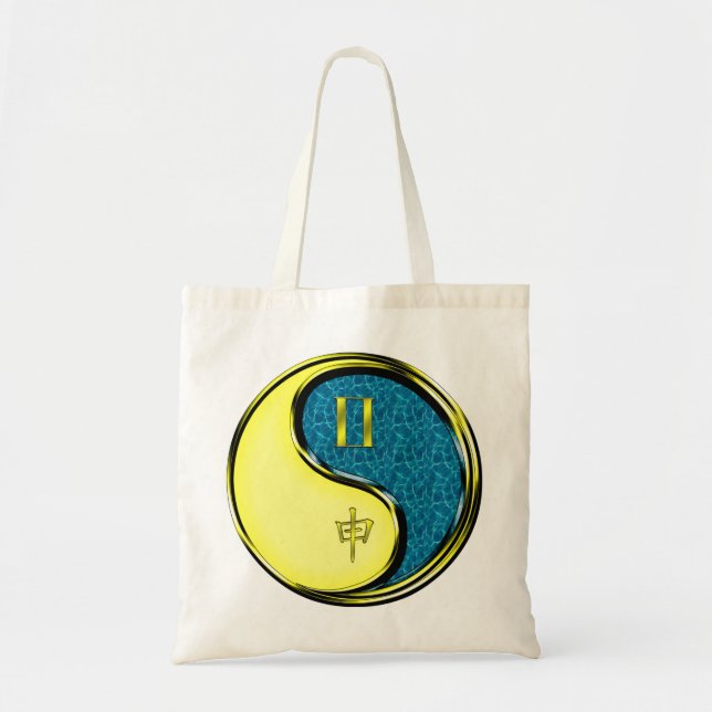Gemini & Water Monkey Tote Bag (Front)