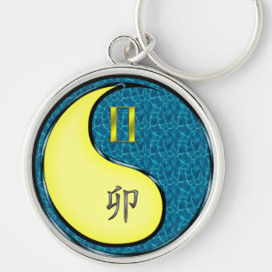 Gemini & Water Rabbit Key Ring