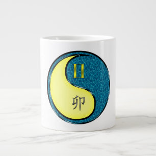 Gemini & Water Rabbit Large Coffee Mug