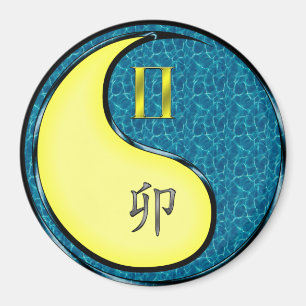 Gemini & Water Rabbit Magnet