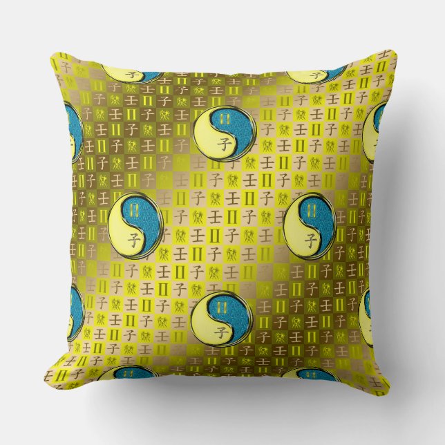 Gemini & Water Rat Cushion (Front)