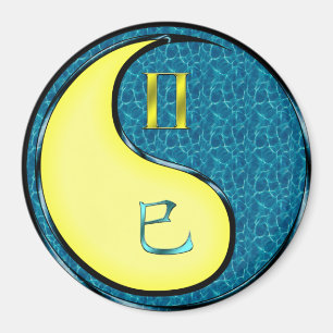 Gemini & Water Snake Magnet