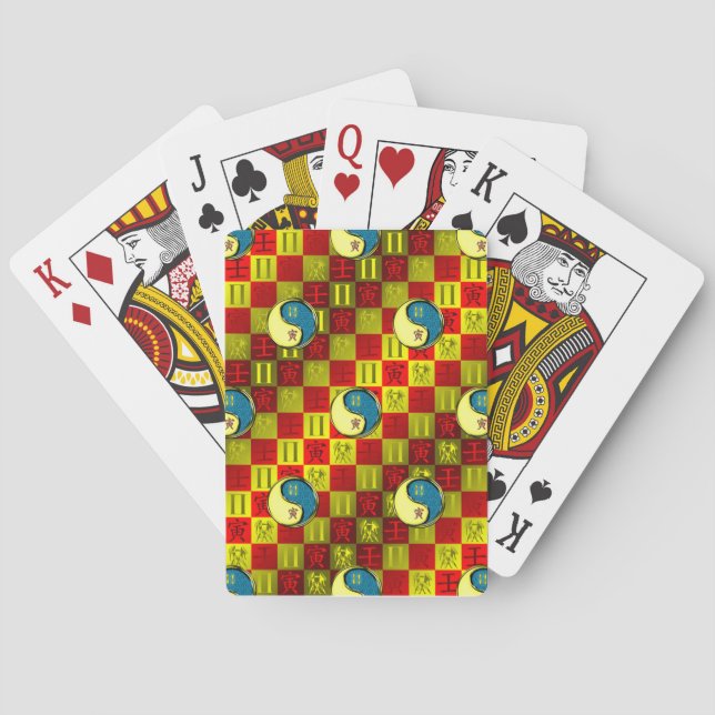 Gemini & Water Tiger Playing Cards (Back)