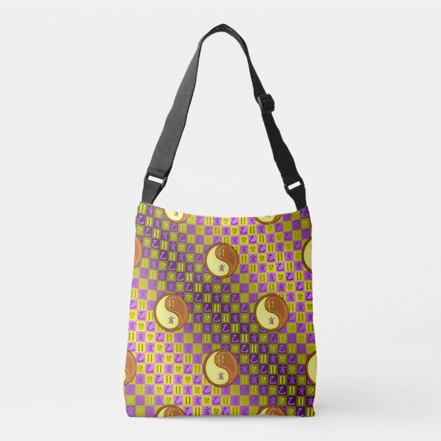 Gemini & Wood Boar Crossbody Bag (Front)
