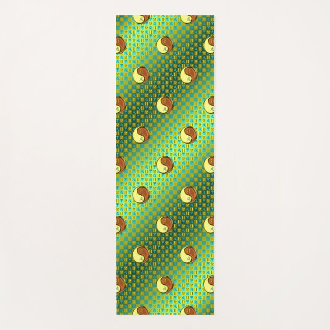 Gemini & Wood Dog Yoga Mat (Front)