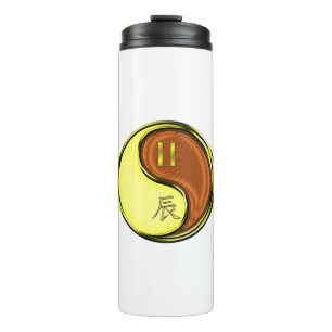 Gemini & Wood Dragon Thermal Tumbler