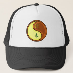 Gemini & Wood Goat Trucker Hat
