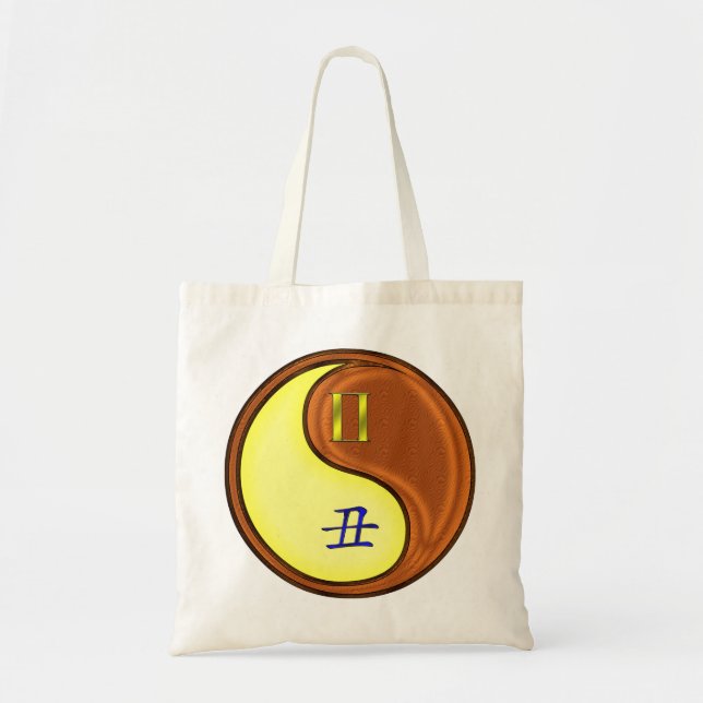 Gemini & Wood Ox Tote Bag (Front)
